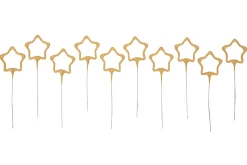 Vuurwerk Sterretjes Stervorm Goud 10st.