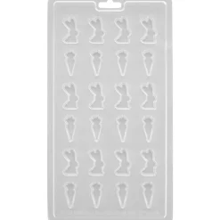 Wilton Chocolademal Wortel & Mini Konijn (24x)