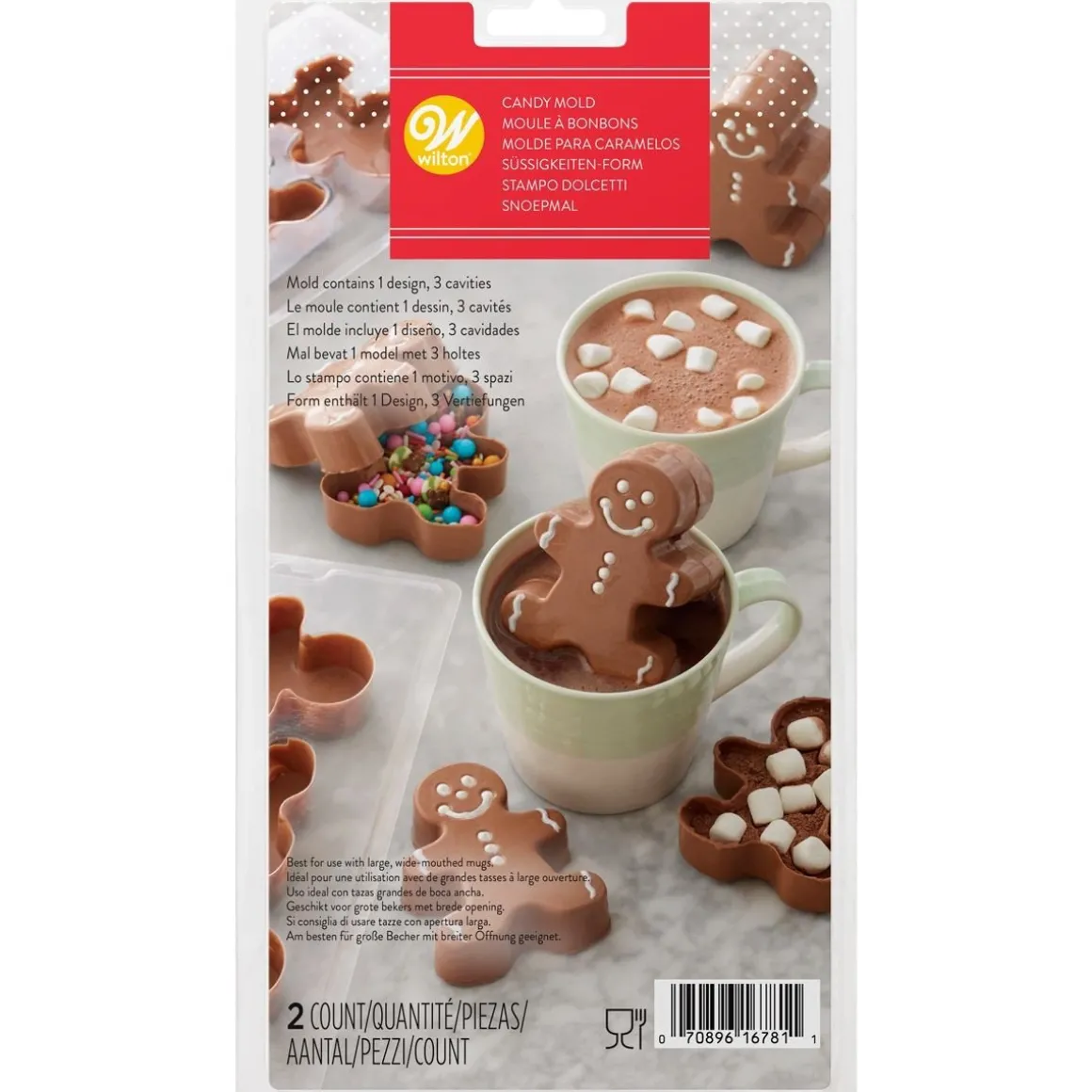 Wilton Plastic Bonbonvorm Choco Bomb Gingerbread Set/2