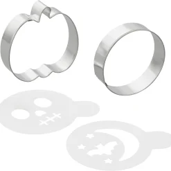 Wilton Uitsteker & Stencil Halloween Set/4