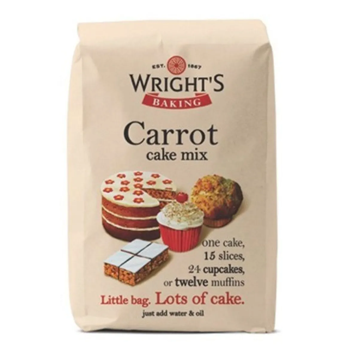 Wright's Carrot Cakemix 500g